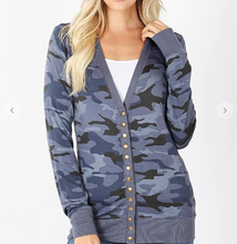 Load image into Gallery viewer, Camo Cardigan

